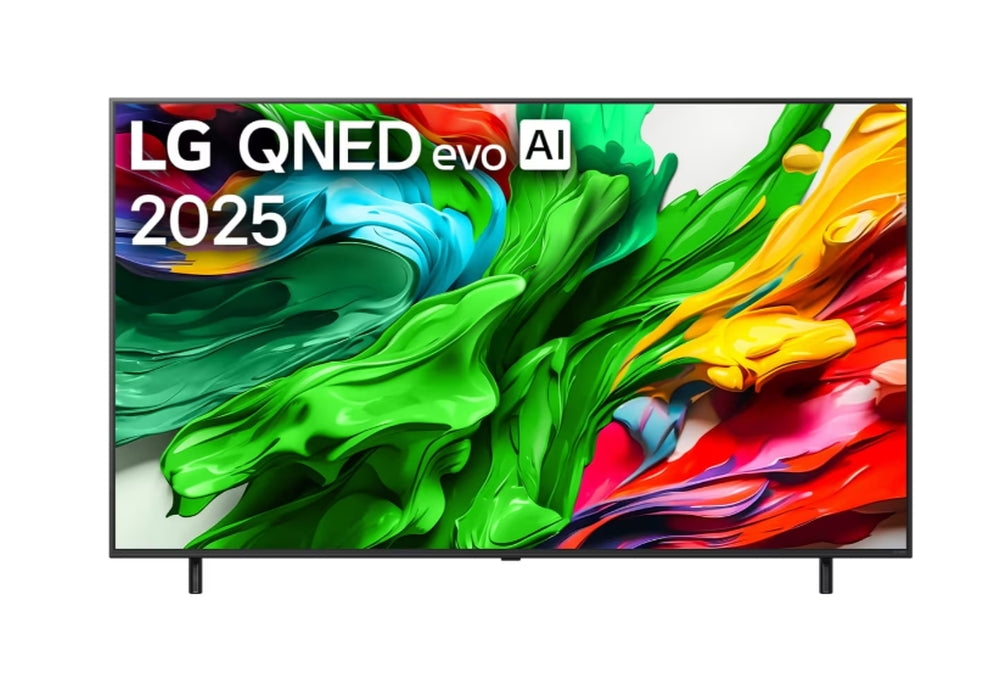 LG 65QNED85A3C, 65" 4K QNED HDR Smart TV, 3840x2160, 120Hz Native (VRR 144Hz), DVB-T2/C/S2, Alpha 8 AI, HDR 10 PRO, webOS 25 ThinQ, 4K Upscaling, WiFi 6, Dolby Vision, FreeSync, Google Cast, Bluetooth 5.3, AirPlay 2, LAN, CI, HDMI, SPDIF, 2-полюсна стойка