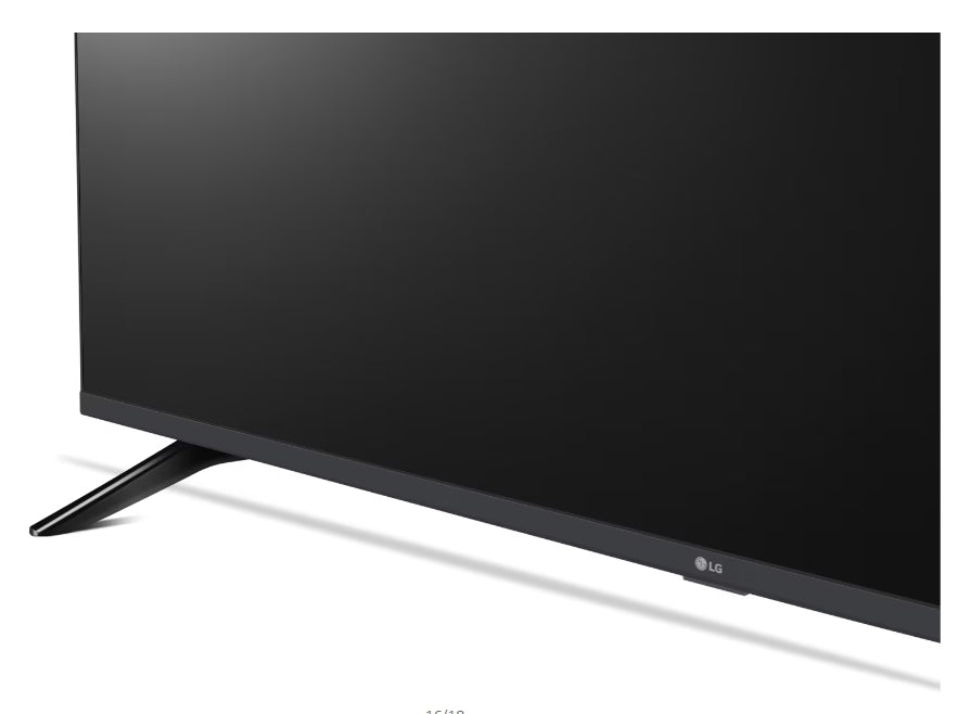 LG 65UA73003LA, 65" 4K UltraHD TV 4K (3840x2160), DVB-T2/C/S2, webOS 25 Smart, ThinQ AI, Alpha 7 AI процесор, WiFi, HDR10 pro, HLG, ALLM/HGiG, 4K Upscaling, AI Sound pro, Multiple View, HDMI eARC, LAN, USB, Bluetooth, Google Cast, 2-полюсна стойка, черен