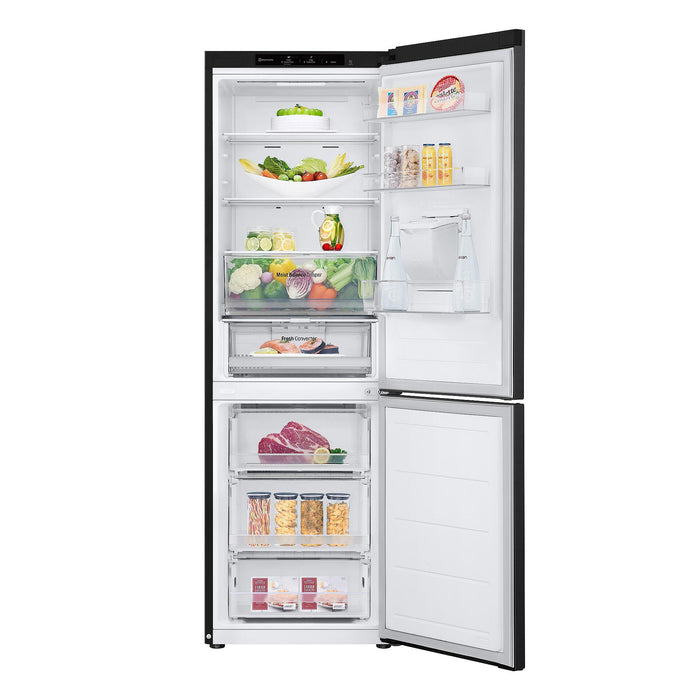 Хладилник с фризер LG GBF3102EEV*** , 343 l, E , No Frost , Черен инокс