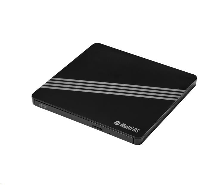Hitachi-LG GPM1NB10 Ultra Slim външен DVD-RW, Super Multi, Double Layer, Smartfone, TV свързаност, USB в движение, черен