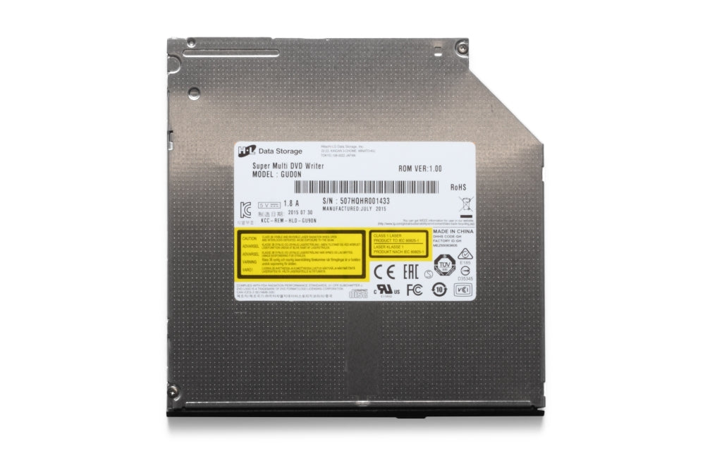 Hitachi-LG GUD0N тънък вътрешен 9,5 mm DVD-RW, Super Multi, Double Layer, M-Disk Support, Черен