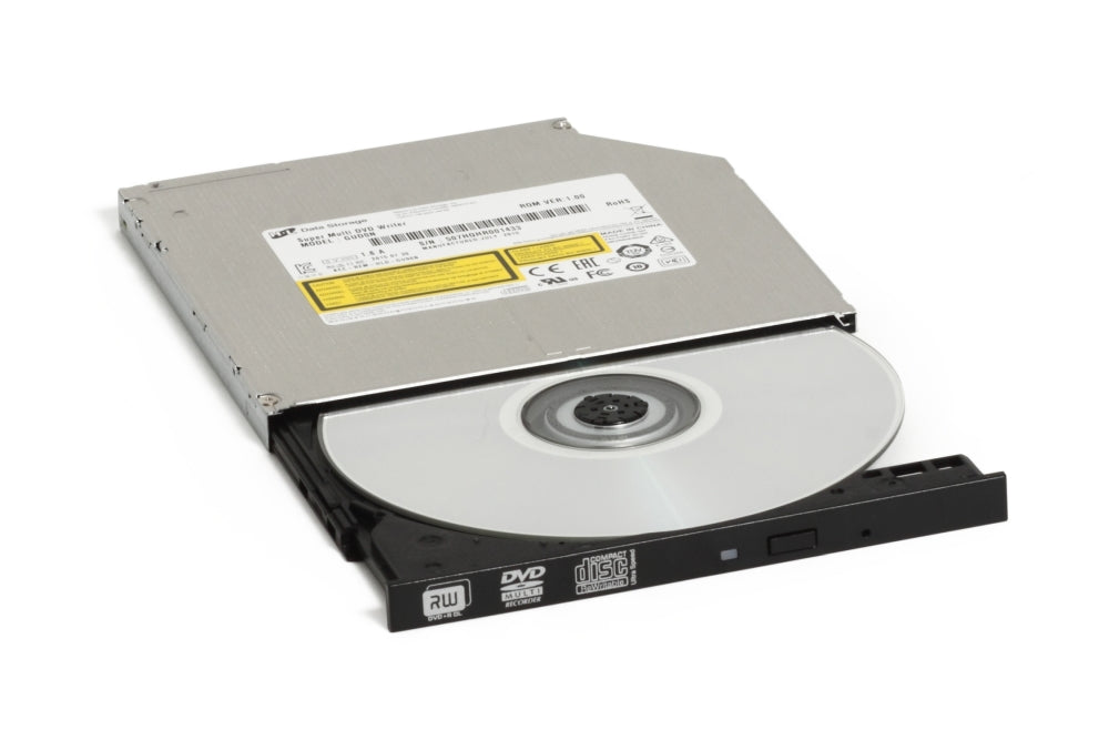 Hitachi-LG GUD0N тънък вътрешен 9,5 mm DVD-RW, Super Multi, Double Layer, M-Disk Support, Черен