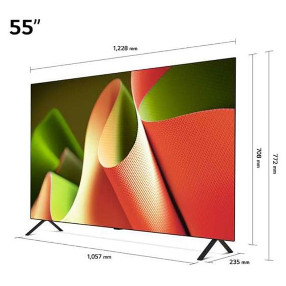 Телевизор LG OLED55B46LA, 55", OLED AI B4 4K, Smart TV AI, Magic remote Dolby Vision webOS24, 2024