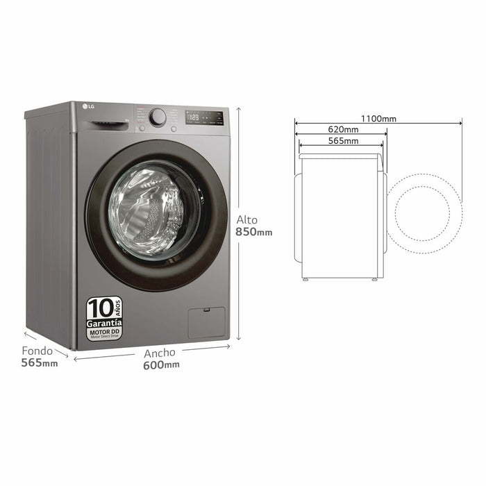 Перална машина LG F4WR5009A6M 60 cm 1400 rpm 9 kg