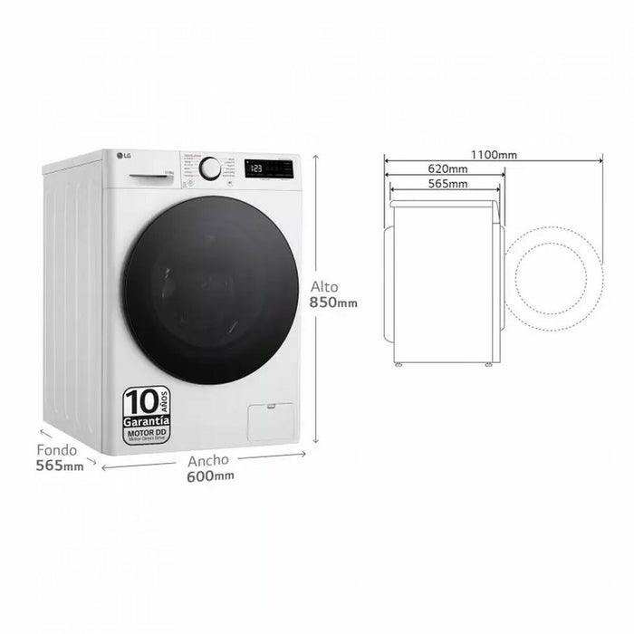 Умен Пералня-Сушилня LG F4DR6011AGW 11 kg/6 kg 1400 rpm