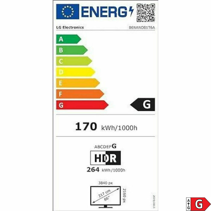 Смарт телевизор LG 86NANO81T6A.AEU 4K Ultra HD 86" LED HDR D-LED NanoCell
