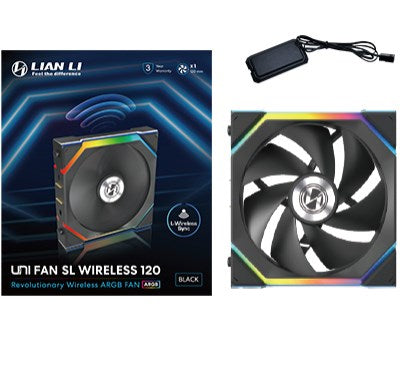 Lian Li UNI FAN SL Wireless 120 Кутия за компютър 12 см Черен 1 бр.