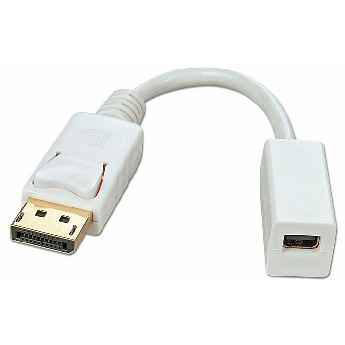 Адаптер за мини DisplayPort към DisplayPort LINDY 41060 Бял