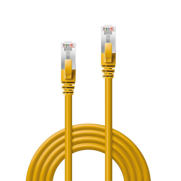 Твърд кабел RJ45 категория 6 FTP LINDY 45986 Жълт 10 m 1 броя
