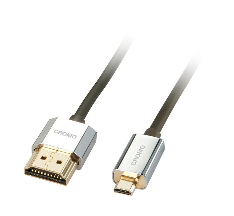 Кабел HDMI към микро HDMI LINDY 41680 50 cm Черен/Сив