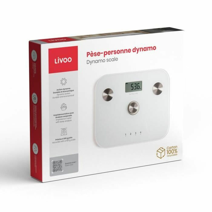 Електронен кантар за баня Livoo DOM465W Бял 150 kg