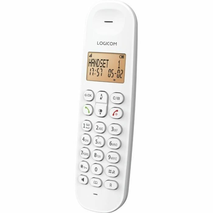 Безжичен телефон Logicom DECT ILOA 155T SOLO Бял