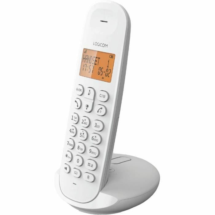 Безжичен телефон Logicom DECT ILOA 155T SOLO Бял