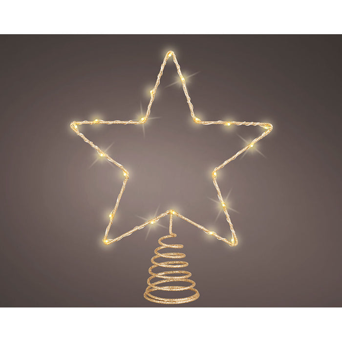 Коледна звезда Lumineo Златен Метал 27 x 22 x 5 cm