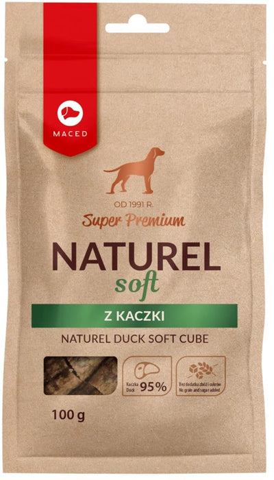 MACED Naturel патешко меко кубче - Лакомство за кучета - 100гр