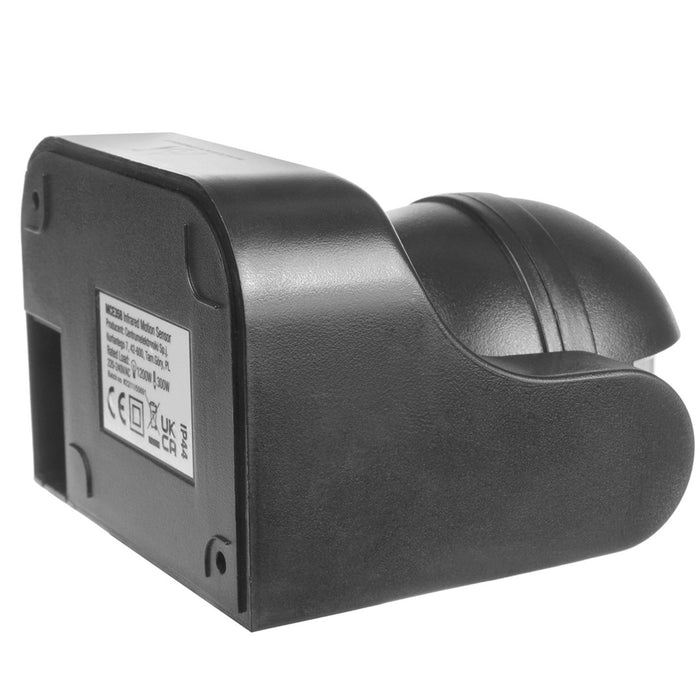 Maclean MCE358 GR Инфрачервен PIR сензор за движение IP44 Сив обхват 12m Макс. натоварване 800/1200W Детектор за движение