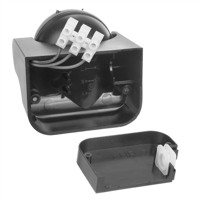 Maclean MCE358 GR Инфрачервен PIR сензор за движение IP44 Сив обхват 12m Макс. натоварване 800/1200W Детектор за движение