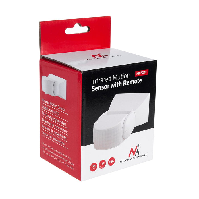 Maclean Energy MCE19 Motion Sensor Detector Ceiling 360 Angle 6m Range PIR Motion Detector Security Sensor Light Auto Switch