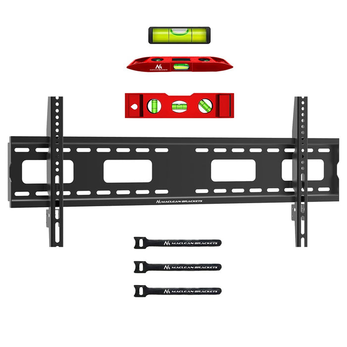 Maclean TV MC-420 Скоба за стенен монтаж 43"-120" VESA 800x400 120 кг Универсален регулируем нивелир Аксесоари Плосък за тежък режим