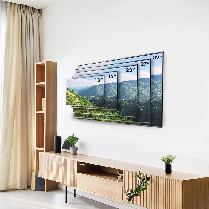 Maclean MC-415 TV Monitor Wall Mount 13"-32" 30kg Накланяне Завъртане макс. VESA 100x100 30 кг черен тънък универсален прахово боядисан