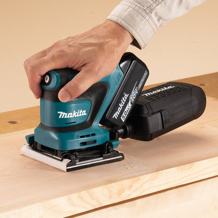 Преносима шлайфмашина Makita DBO480Z Ексцентрична шлайфмашина 14000 OPM Черен, Син 210 W