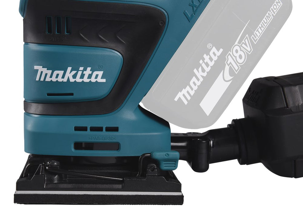 Преносима шлайфмашина Makita DBO480Z Ексцентрична шлайфмашина 14000 OPM Черен, Син 210 W