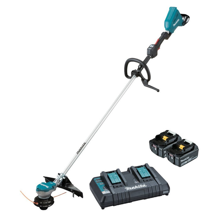 Makita DUR368LPT2 храсторез/тример с корда 35 см батерия Черен, Син