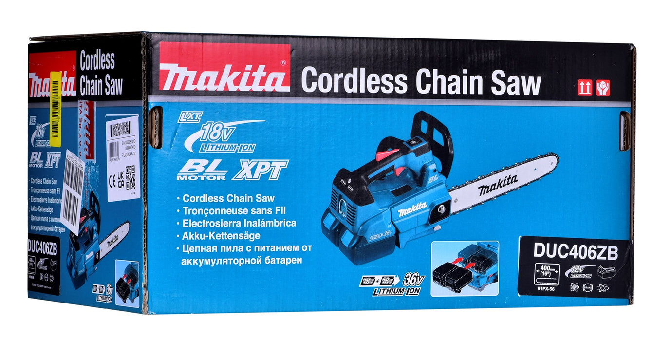 Верижен трион Makita DUC406ZB Green