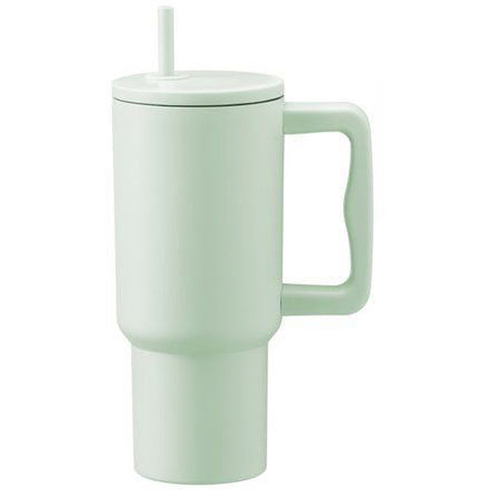 ТЕРМО ЧАША С ДРЪЖКА И СЛАМКА 900ML GREEN MAKU