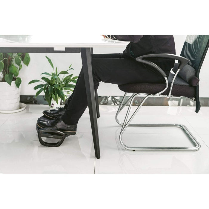 Manhattan Foot Rest/Rocker, Comfort под бюрото и усилвател на производителността, две люлеещи се движения, 277 x 502 mm, текстурирана повърхност, черно, доживотна гаранция