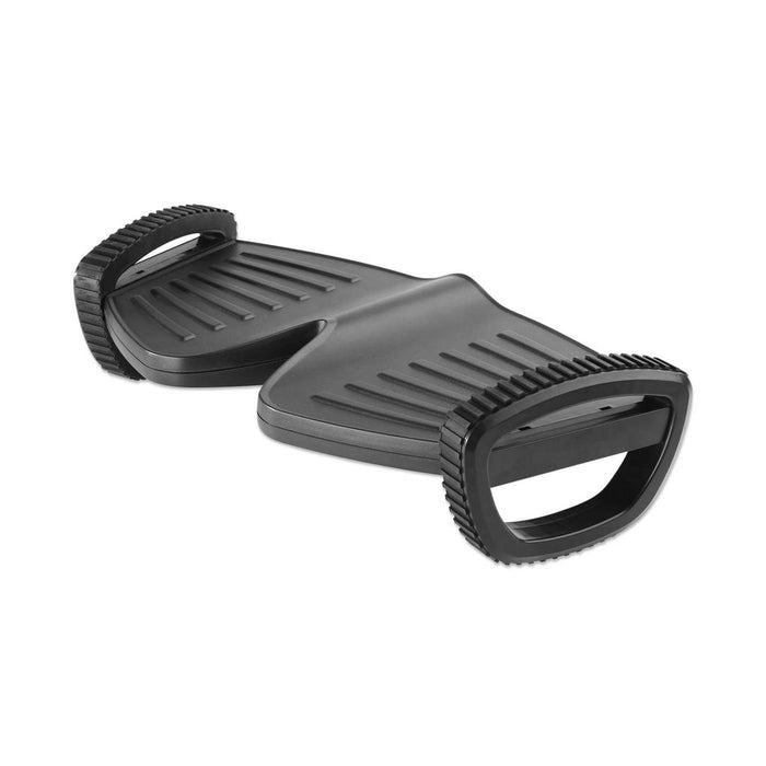 Manhattan Foot Rest/Rocker, Comfort под бюрото и усилвател на производителността, две люлеещи се движения, 277 x 502 mm, текстурирана повърхност, черно, доживотна гаранция