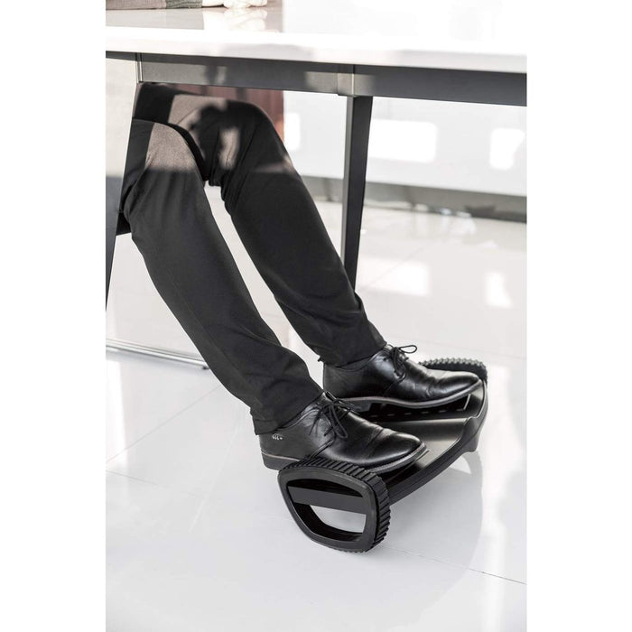 Manhattan Foot Rest/Rocker, Comfort под бюрото и усилвател на производителността, две люлеещи се движения, 277 x 502 mm, текстурирана повърхност, черно, доживотна гаранция