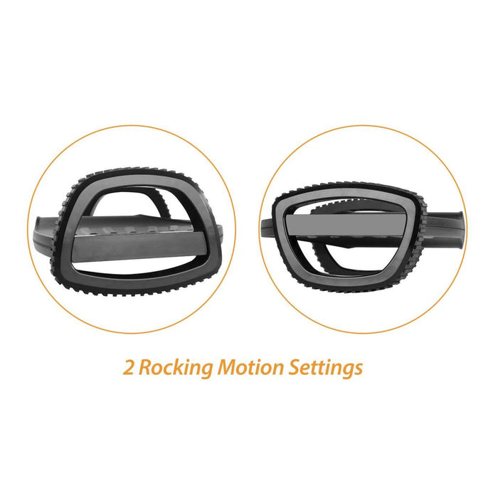 Manhattan Foot Rest/Rocker, Comfort под бюрото и усилвател на производителността, две люлеещи се движения, 277 x 502 mm, текстурирана повърхност, черно, доживотна гаранция
