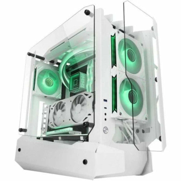 ATX полу-висока кутия Mars Gaming MCEDGEW Бял