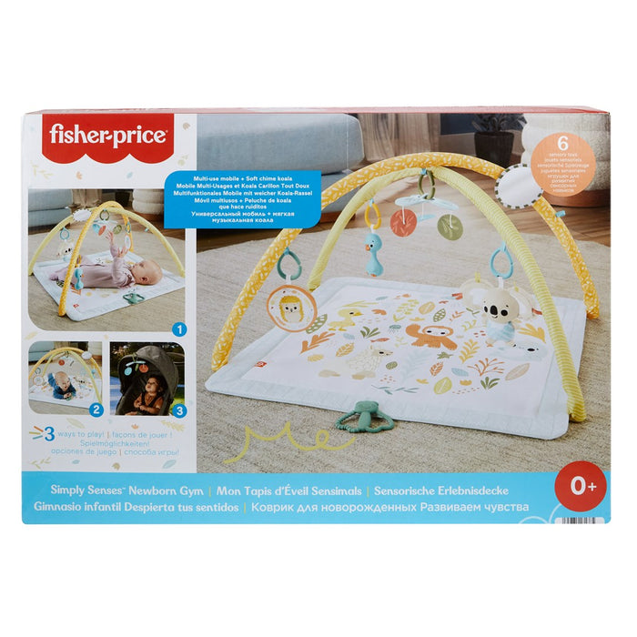 Fisher-Price Simply Senses Newborn Gym Baby Activity Mat с 6 сензорни играчки