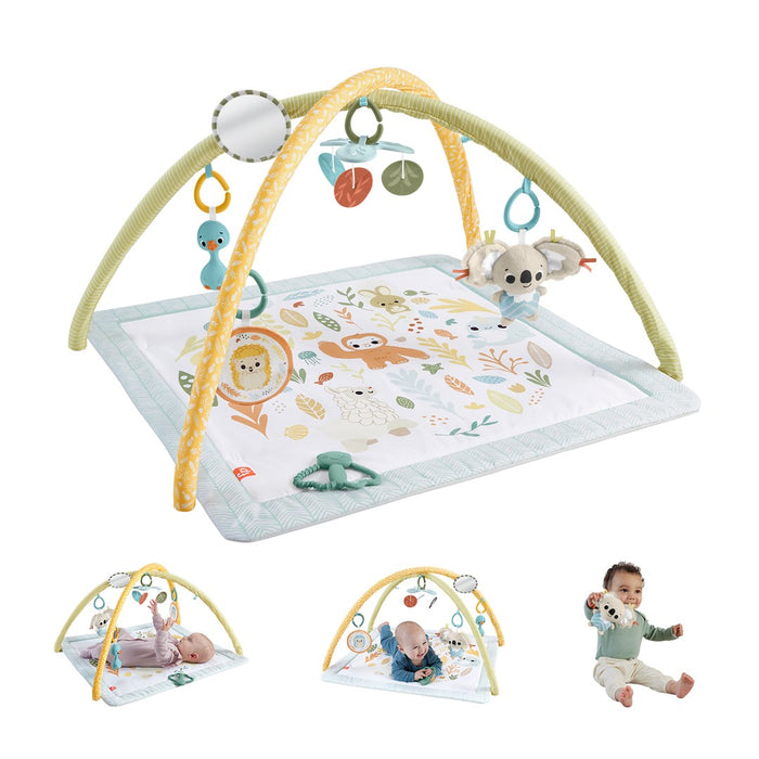 Fisher-Price Simply Senses Newborn Gym Baby Activity Mat с 6 сензорни играчки