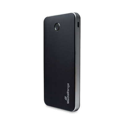 MediaRange Външна батерия 10.000mAh, черно/сребристо