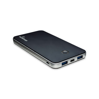 MediaRange Външна батерия 10.000mAh, черно/сребристо