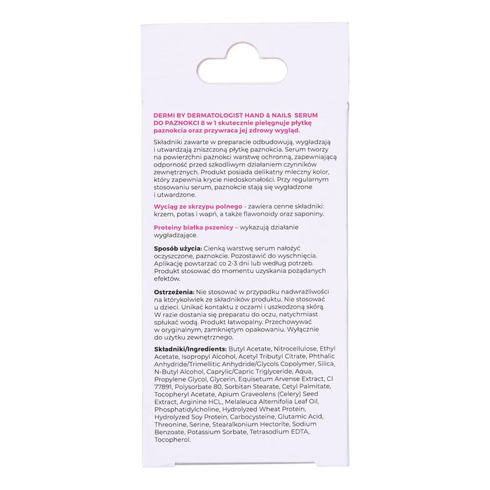DERMI Hand&Nails Nail Serum Restoration and Regeneration 8in1 10 ml