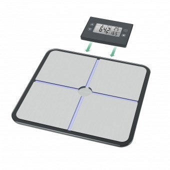Medisana BS 460 Square Black, Grey Електронна персонална везна