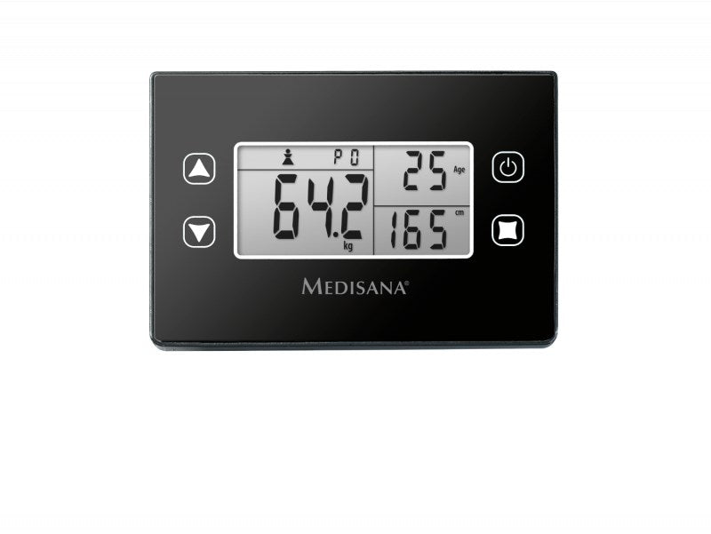 Medisana BS 460 Square Black, Grey Електронна персонална везна