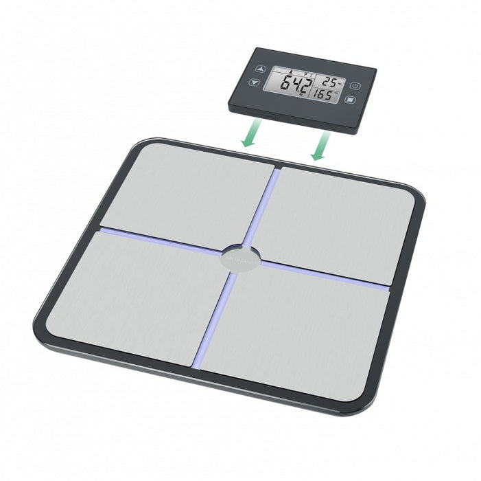 Medisana BS 460 Square Black, Grey Електронна персонална везна