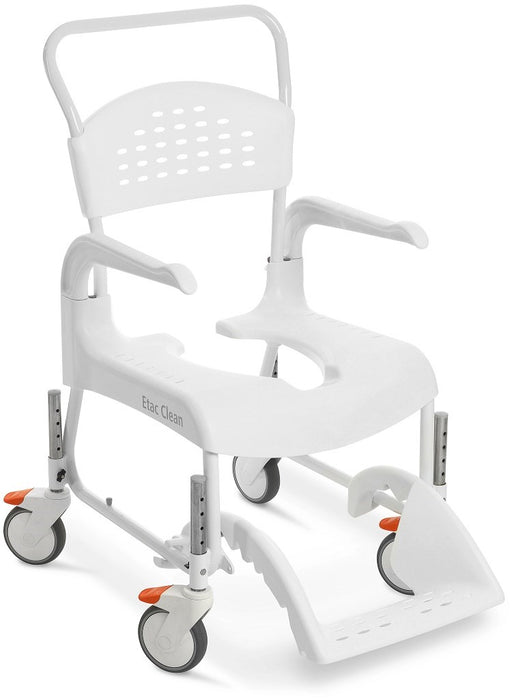 ETAC Clean 55 см / 2 спирачки Инвалидна количка с тоалетна функция Бяла