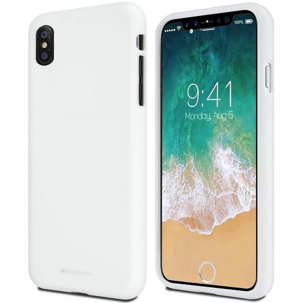 Мекан калъф Mercury Soft Huawei Mate 20, бял