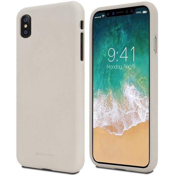 Силиконов калъф Mercury Soft M0 за Moto G7/G7 Plus, бежов