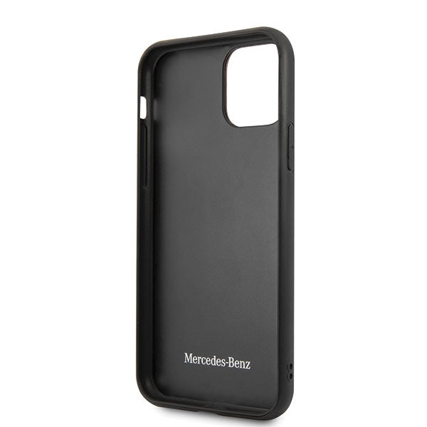 Твърд калъф Mercedes MEHCN58VWOLB Wood Line Walnut за iPhone 11 Pro, кафяв