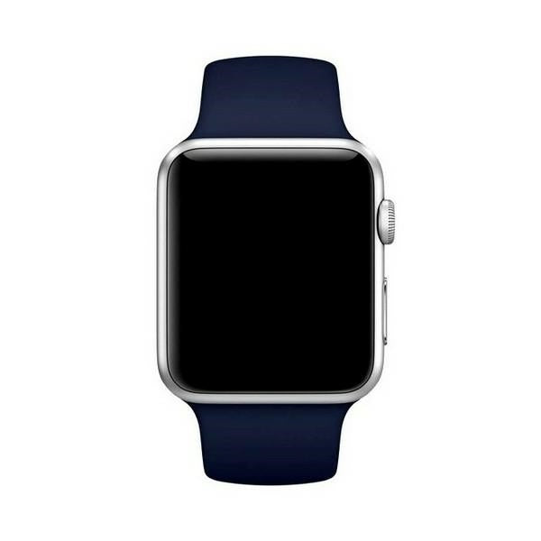 Силиконова каишка Mercury Apple за Watch 42/44/45 mm, тъмносиня