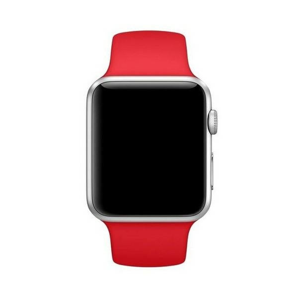 Силиконова каишка Mercury Apple за Watch 42/44/45 mm, червена