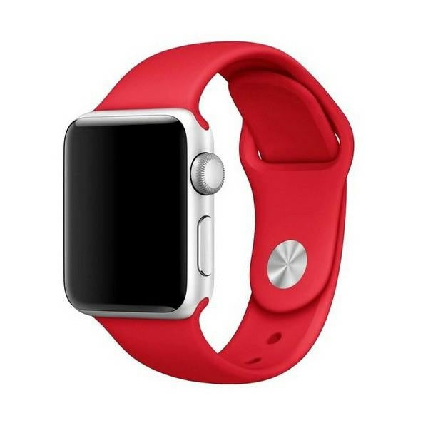 Силиконова каишка Mercury Apple за Watch 42/44/45 mm, червена