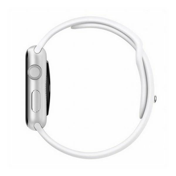 Силиконова каишка Mercury Apple за часовник 42/44/45 mm, бяла